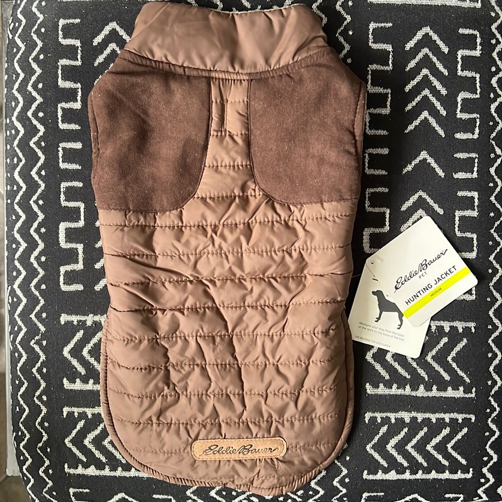 Eddie Bauer Brown Pet Dog Hunting Jacket Coat